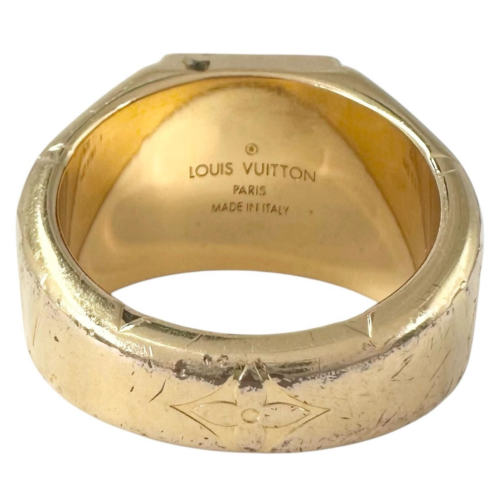 Louis Vuitton Ring Signet Gold Monogram — view 3