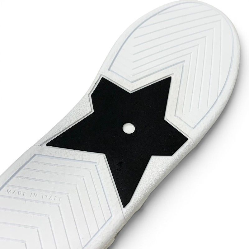 Dior Star Sneakers Leather Suede White Black Logo High — view 8