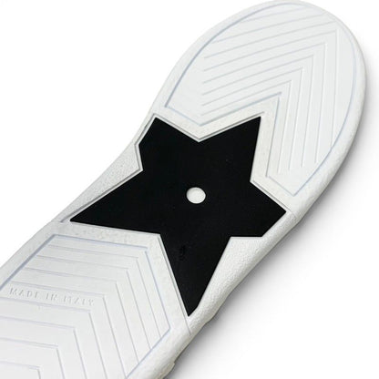 Dior Star Sneakers Leather Suede White Black Logo High — view 8