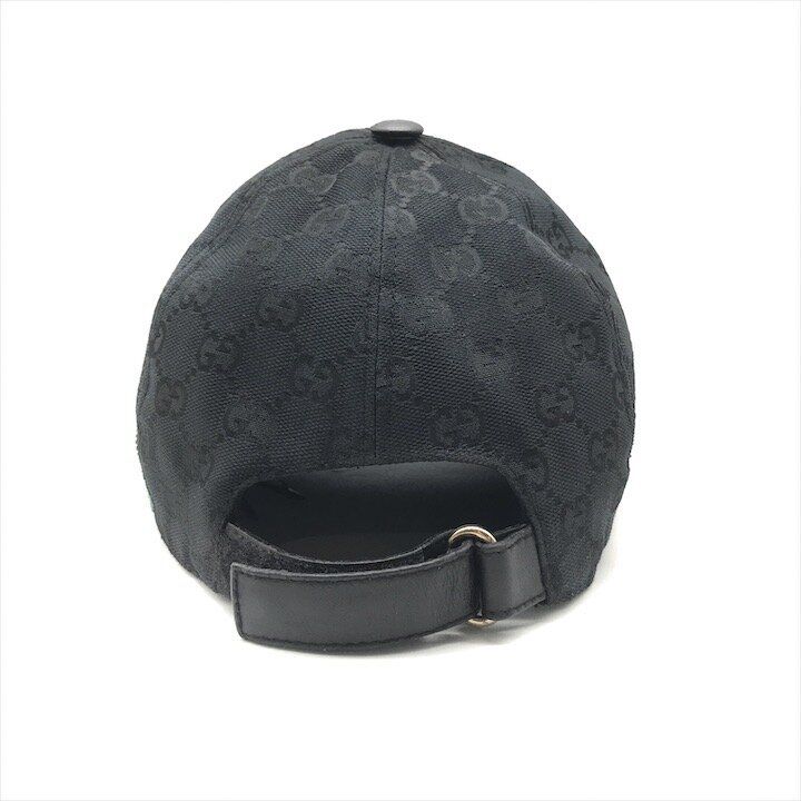 Gucci GG Canvas Sherry Cap Hat Black — view 5