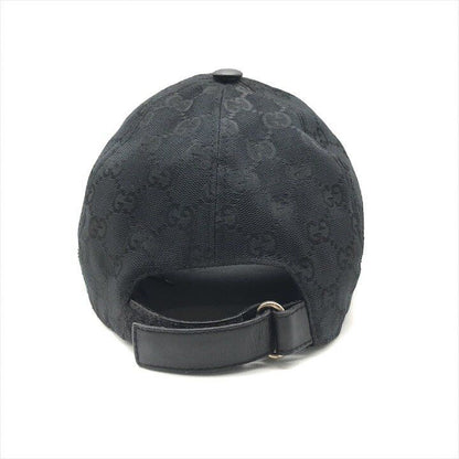 Gucci GG Canvas Sherry Cap Hat Black — view 5