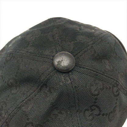 Gucci GG Canvas Sherry Cap Hat Black — view 7