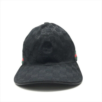 Gucci GG Canvas Sherry Cap Hat Black — view 2