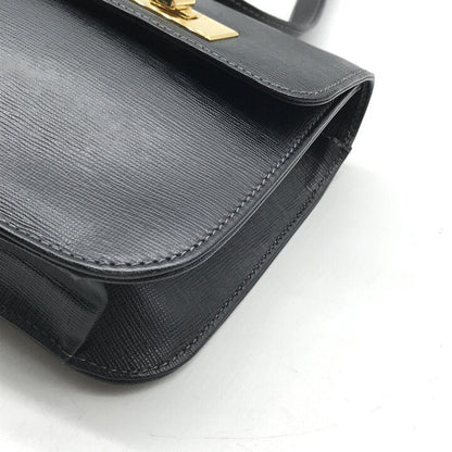 Gucci Logo Turnlock Leather Waist Pouch Shoulder Bag Black Purse — view 6