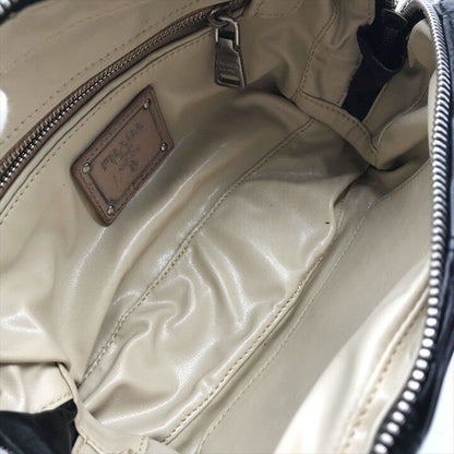 Prada Materasse Leather 2-Way Shoulder Bag Black Purse — view 8
