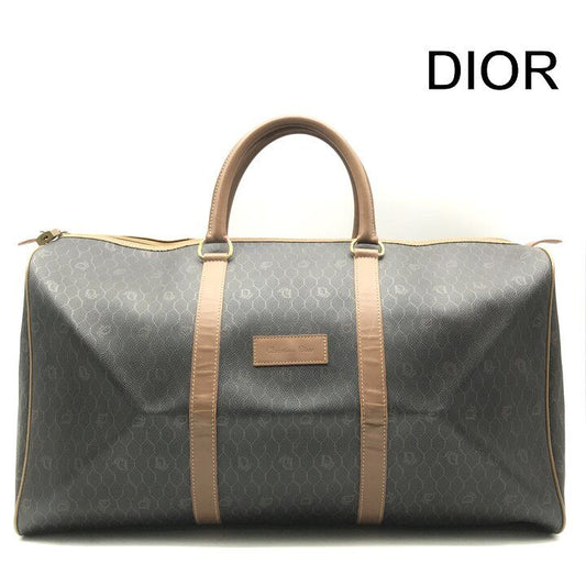 Dior Honeycomb Boston Bag Brown Purse