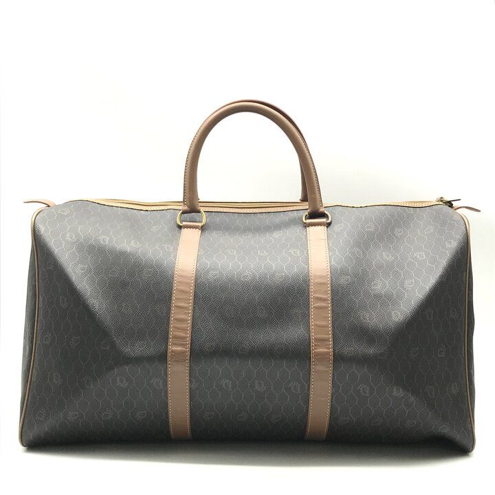 Dior Honeycomb Boston Bag Brown Purse — view 3