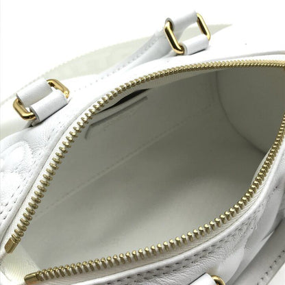 Louis Vuitton Bubble Glam Papillon BB Leather Mini Shoulder Bag Purse White — view 9