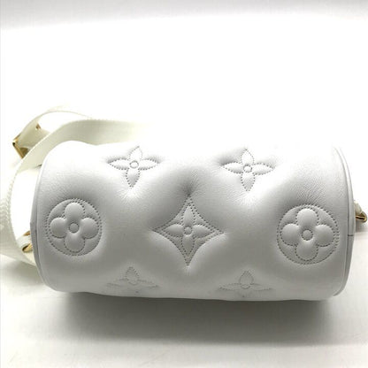 Louis Vuitton Bubble Glam Papillon BB Leather Mini Shoulder Bag Purse White — view 4