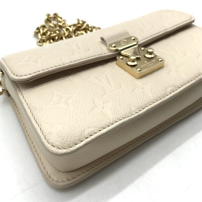 Louis Vuitton Monogram Empreinte Chain Wallet Shoulder Bag Cream Confirmed — view 6