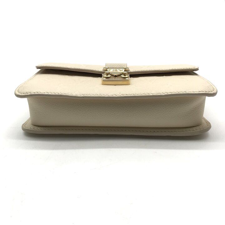 Louis Vuitton Monogram Empreinte Chain Wallet Shoulder Bag Cream Confirmed — view 4