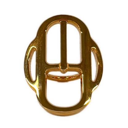 Hermes Scarf Ring Mini Buckle Gold