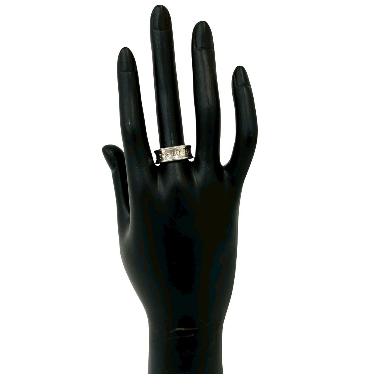 Tiffany & Co Narrow Ring Log 925 Sterling Silver — view 2