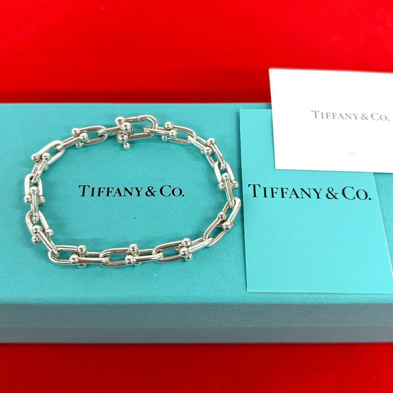 Tiffany & Co Box with Case Small Roulis Neck Bracelet 925 Sterling Silver Chain