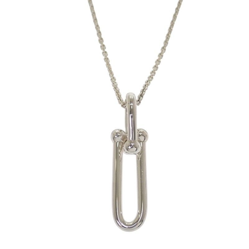 Tiffany & Co Elongated Link Pendant 925 Sterling Silver Gift Large