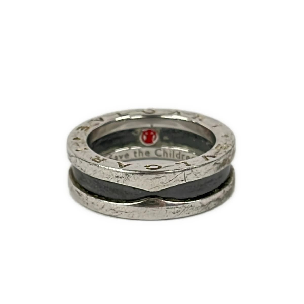 Bvlgari Ring 53 Save the Children Silver Black