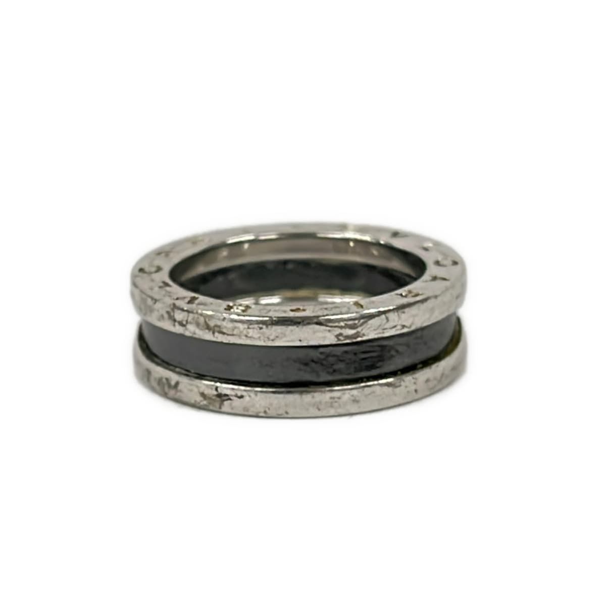 Bvlgari Ring 53 Save the Children Silver Black — view 2