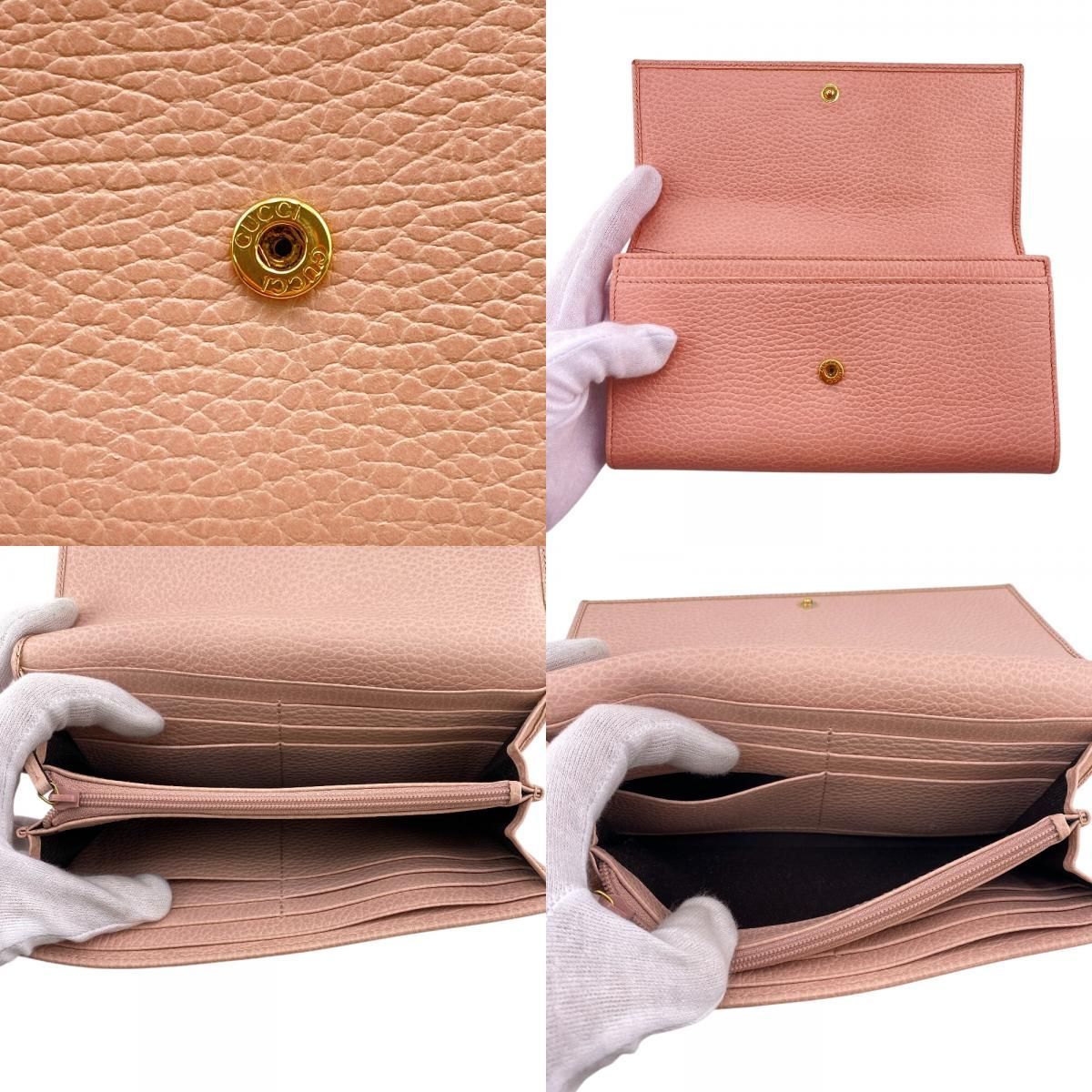 Gucci Leather Petit Marmont Wallet Pink — view 7