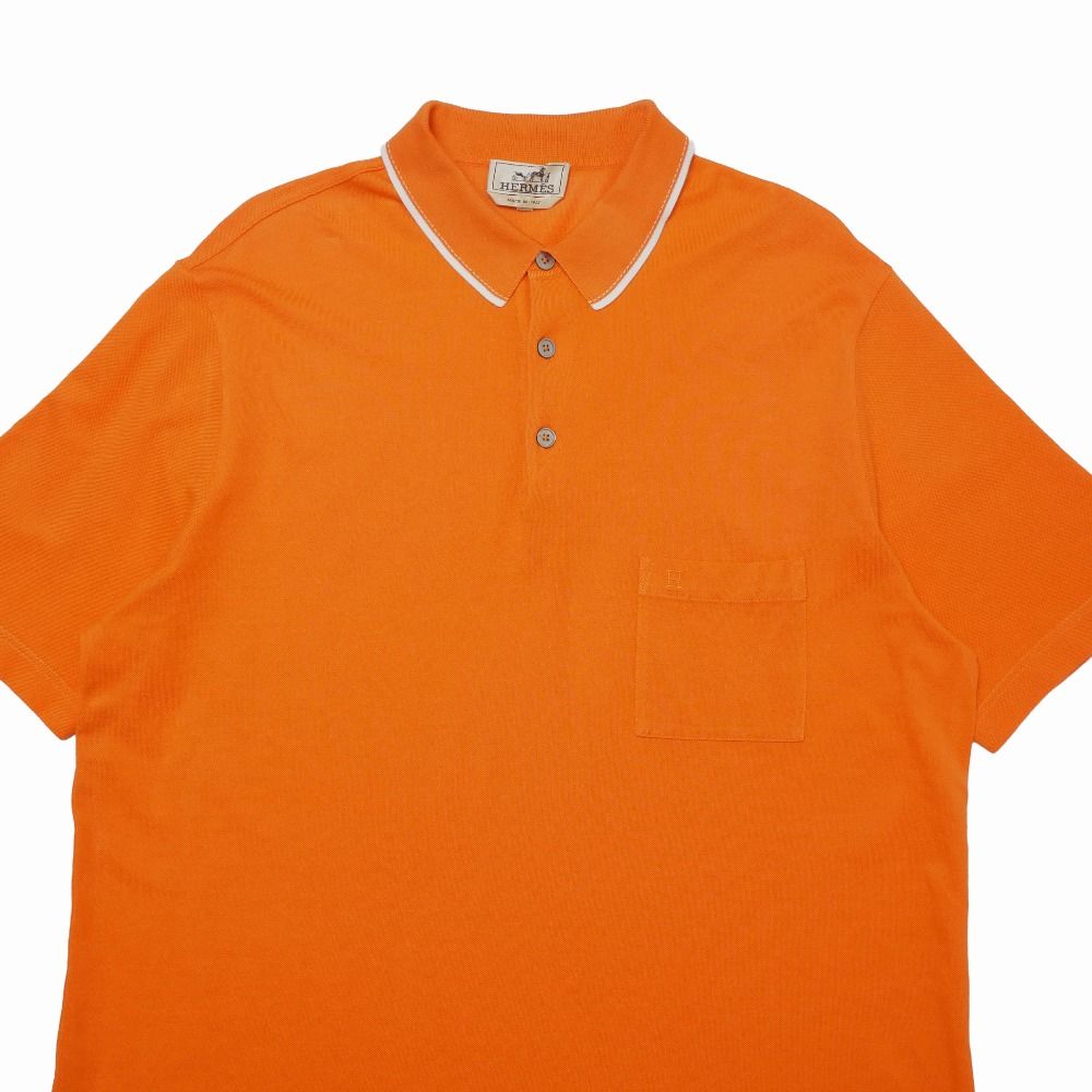 Hermes Polo Shirt XXL Logo Embroidery Short Sleeve — view 2