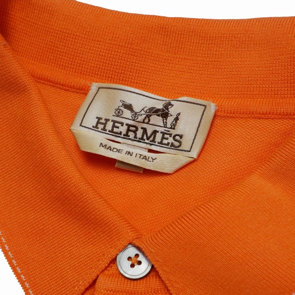 Hermes Polo Shirt XXL Logo Embroidery Short Sleeve — view 6