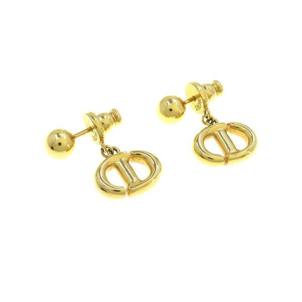 Dior CD Navy Earrings — view 4