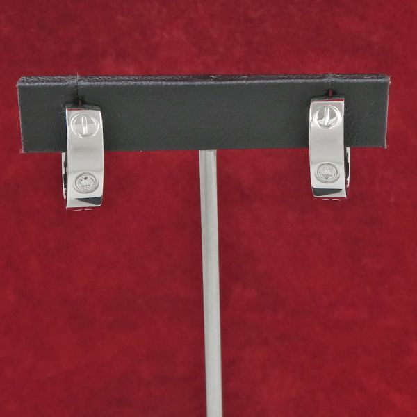Cartier Love Hoop Earrings Diamond