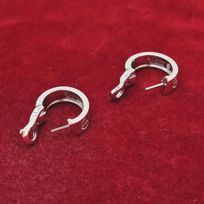 Cartier Love Hoop Earrings Diamond — view 6