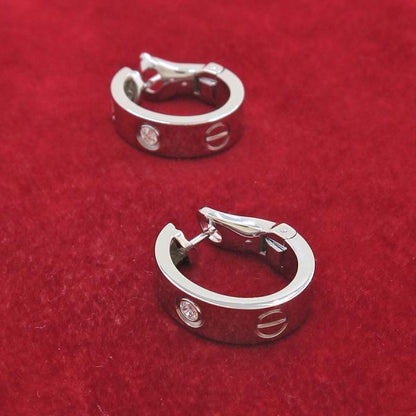 Cartier Love Hoop Earrings Diamond — view 4