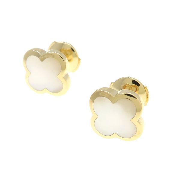 Van Cleef & Arpels Pure Alhambra Earrings Mother of Pearl — view 4