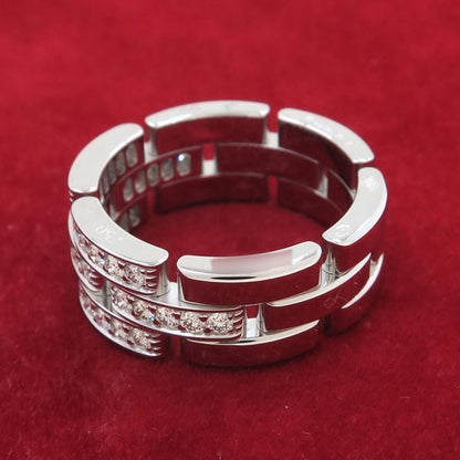 Cartier Maillon Panthere Ring Triple Strand Half Diamond — view 3