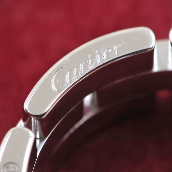 Cartier Maillon Panthere Ring Triple Strand Half Diamond — view 6