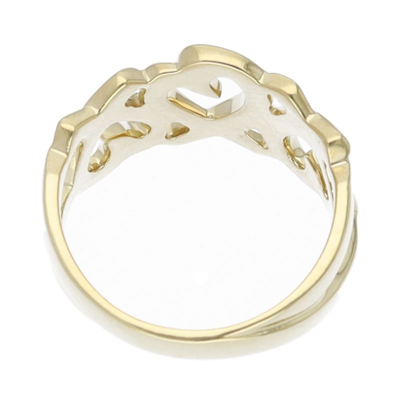 Tiffany & Co Triple Loving Heart Ring 18k Yellow Gold — view 4