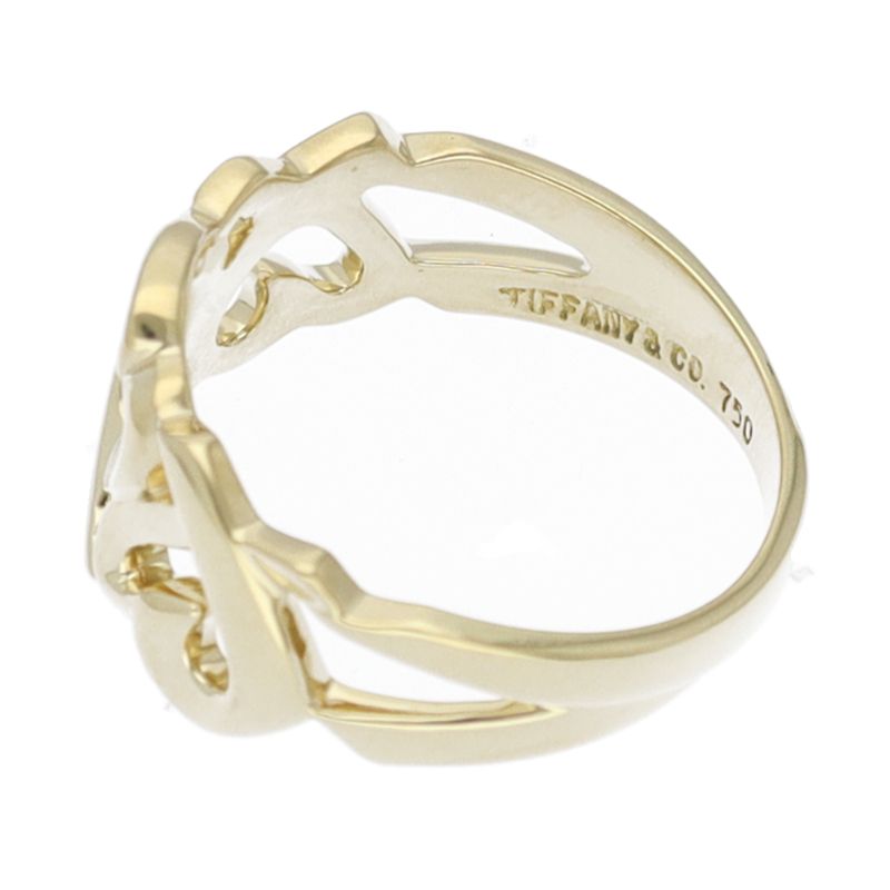 Tiffany & Co Triple Loving Heart Ring 18k Yellow Gold — view 3