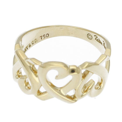 Tiffany & Co Triple Loving Heart Ring 18k Yellow Gold — view 2