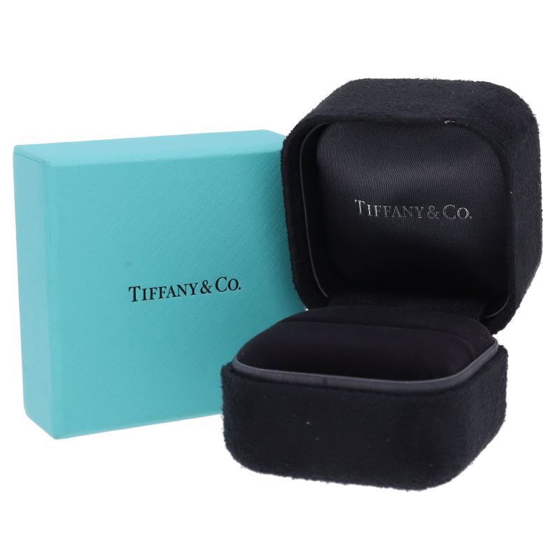 Tiffany & Co Flat Band Diamond Ring 18k Pink Gold — view 6