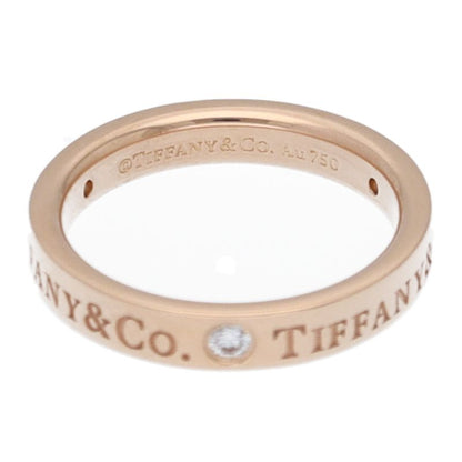 Tiffany & Co Flat Band Diamond Ring 18k Pink Gold — view 2