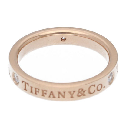 Tiffany & Co Flat Band Diamond Ring 18k Pink Gold — view 4