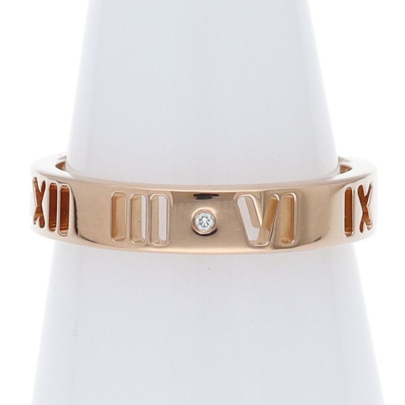 Tiffany & Co Atlas Diamond Ring 18k Pink Gold