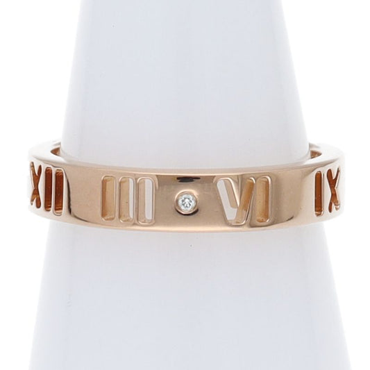 Tiffany & Co Atlas Diamond Ring 18k Pink Gold