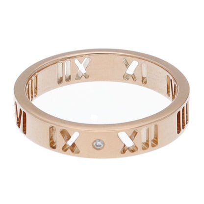 Tiffany & Co Atlas Diamond Ring 18k Pink Gold — view 3