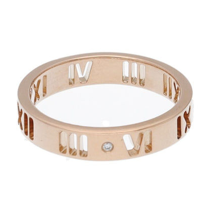 Tiffany & Co Atlas Diamond Ring 18k Pink Gold — view 2