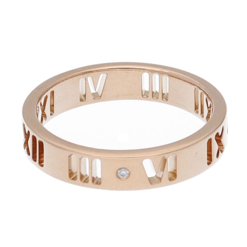 Tiffany & Co Atlas Diamond Ring 18k Pink Gold — view 4