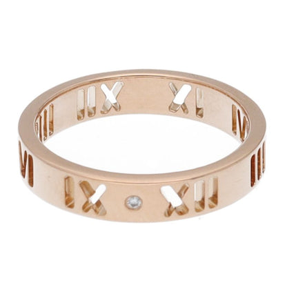 Tiffany & Co Atlas Diamond Ring 18k Pink Gold — view 5