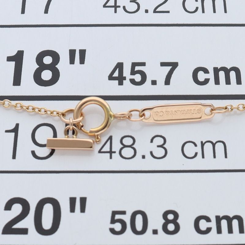Tiffany & Co T Smile Micro Necklace 18k Pink Gold — view 4
