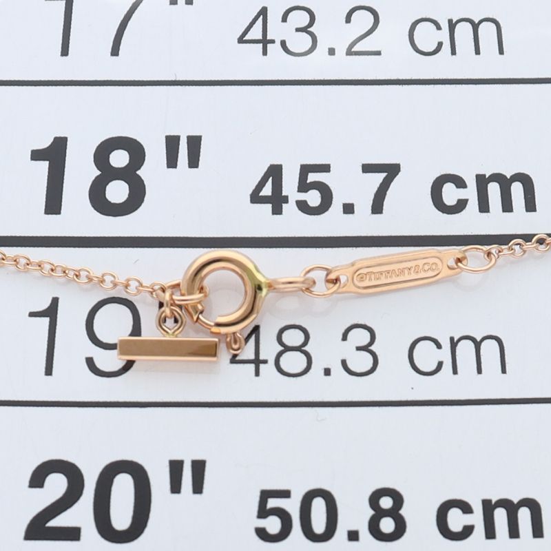 Tiffany & Co T Smile Micro Diamond Necklace 18k Pink Gold — view 4