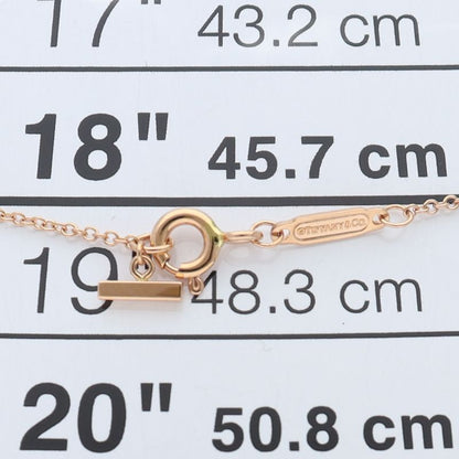 Tiffany & Co T Smile Micro Diamond Necklace 18k Pink Gold — view 4