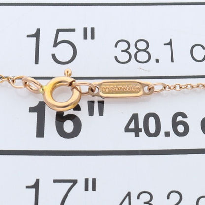 Tiffany & Co Atlas Bar Necklace Diamond 18k Pink Gold — view 4