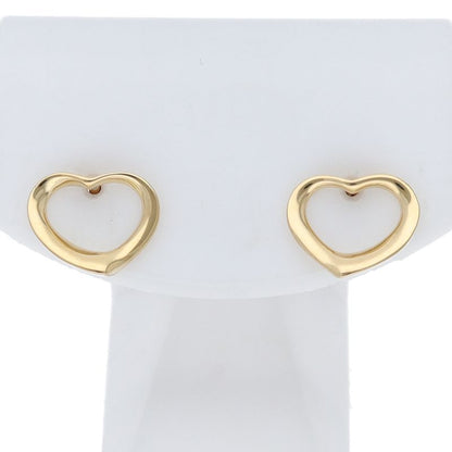 Tiffany & Co Open Heart Earrings 18k Yellow Gold