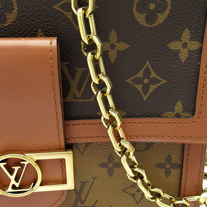 Louis Vuitton Dauphine MM Monogram Reverse Shoulder Bag Brown — view 2
