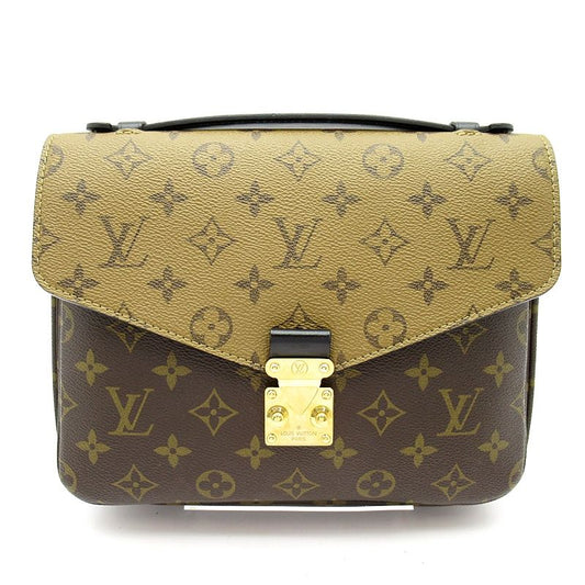 Louis Vuitton Pochette Metis MM Monogram Reverse Shoulder Bag Brown